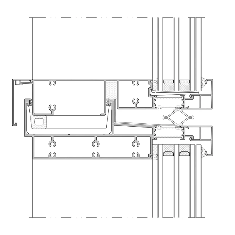 Muro cortina unificado JH-U (estructura expuesta - alto rendimiento t&eacute;rmico)