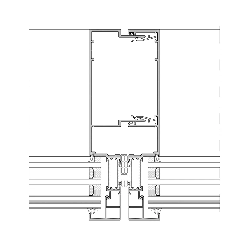 Muro cortina unificado JH-U (estructura expuesta - alto rendimiento t&eacute;rmico)
