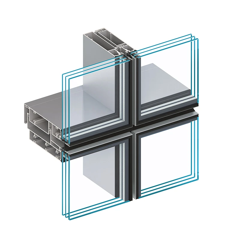 Muro cortina unificado JH-U (estructura oculta)