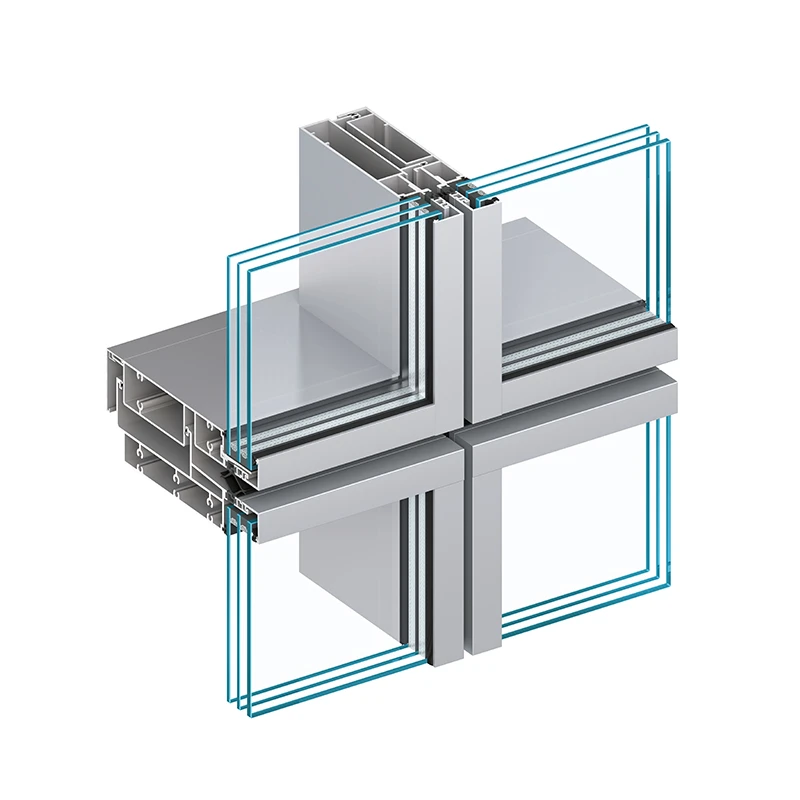 Muro cortina unificado JH-U (estructura expuesta)