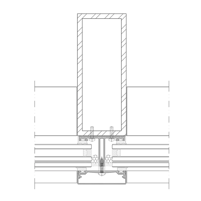 Muro cortina con estructura de acero JH-G