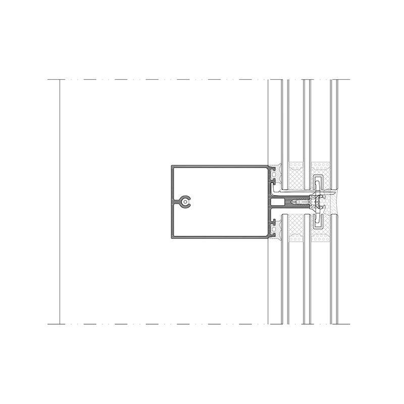 Muro cortina adhesivo JH-S (estructura oculta)